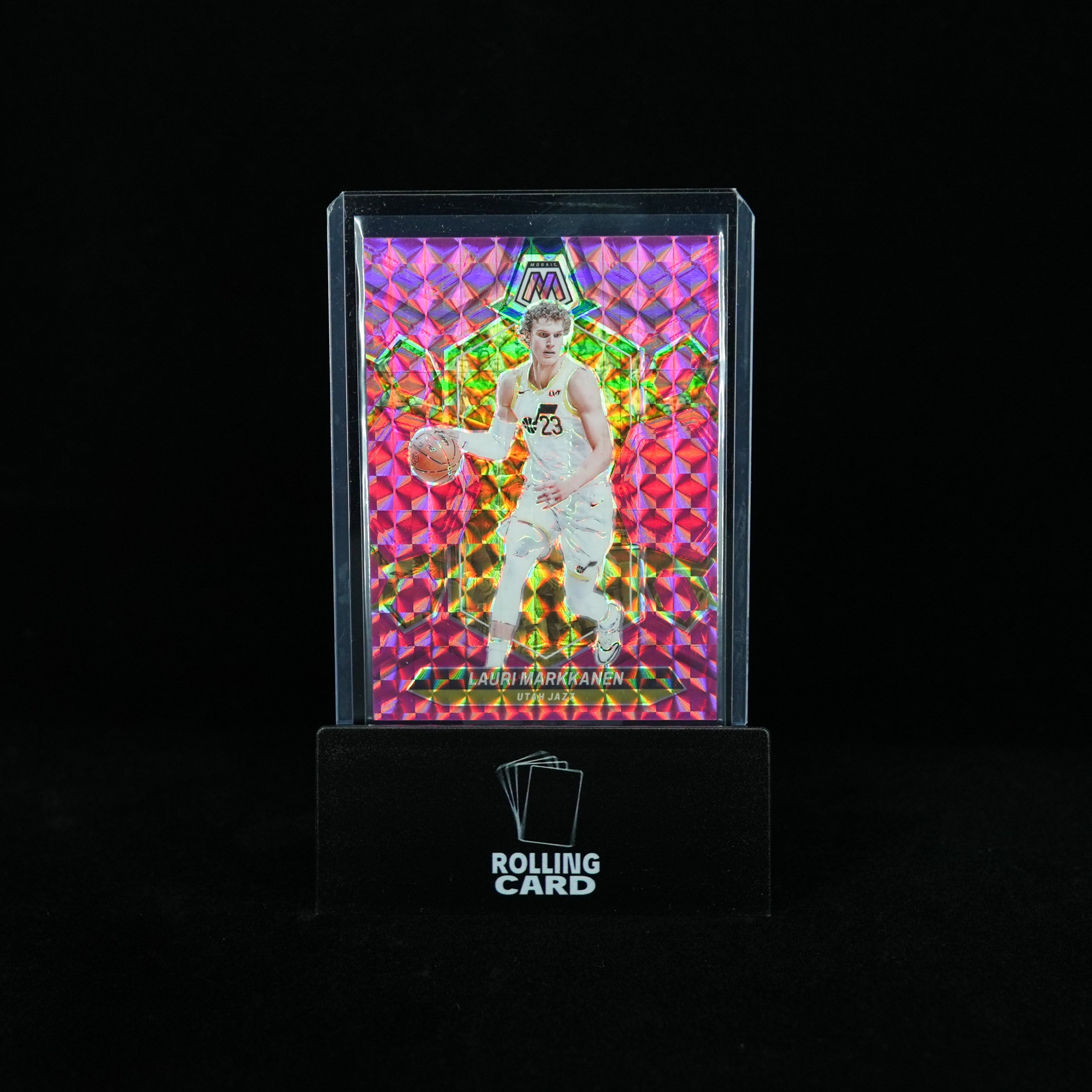 2023-24 Panini Mosaic Basketball - Utah Jazz - Lauri Markkanen pink prizm 74/149